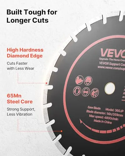 VEVOR Diamanttrennscheiben 359mm 4