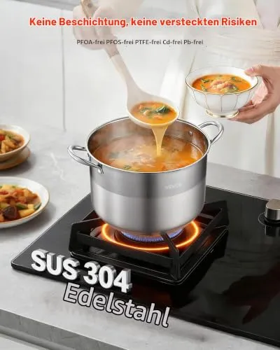 VEVOR Edelstahl Kochtopf UC 2