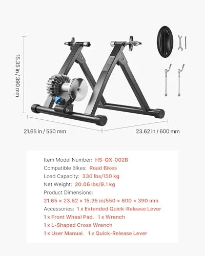 VEVOR Fahrrad Rollentrainer 5