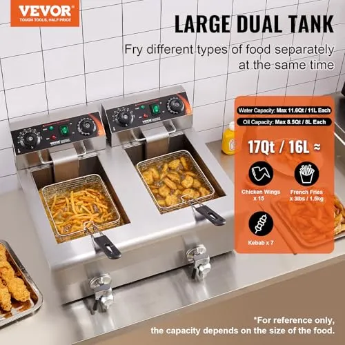 VEVOR Fritteuse UC 2