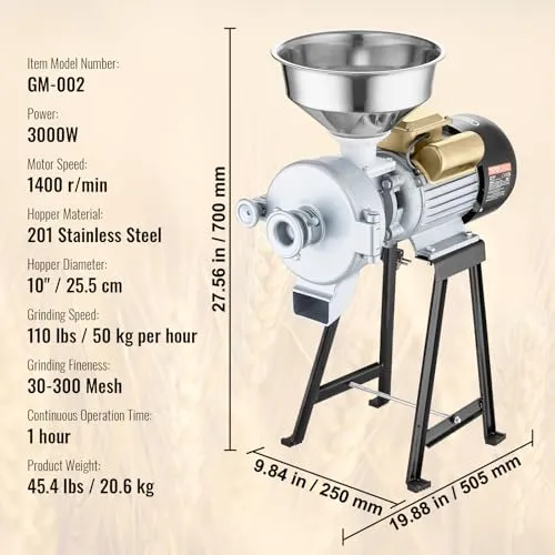 VEVOR Getreidemühle 7
