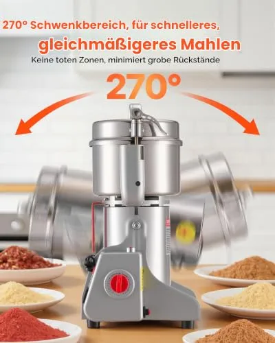 VEVOR Getreidemühle 800g 6