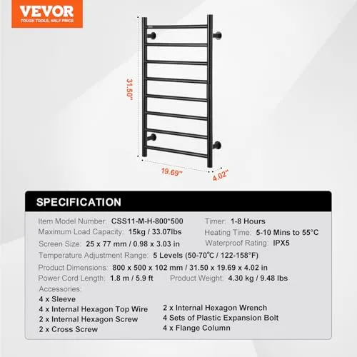 VEVOR Handtuchtrockner 7