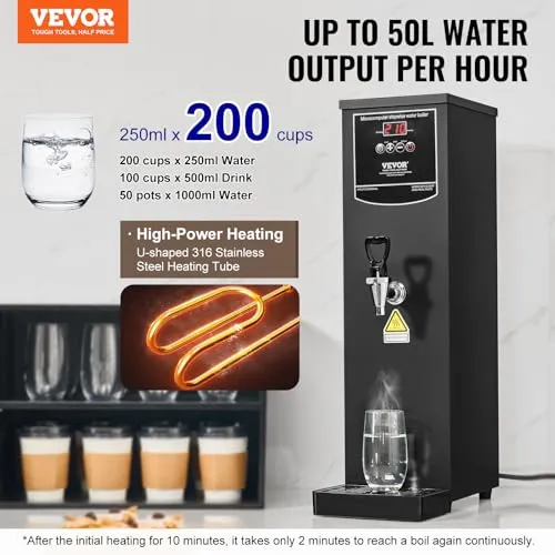 VEVOR Heißwasserspender 15L 2