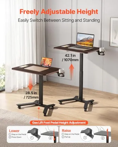 VEVOR Höhenverstellbarer Schreibtisch 4