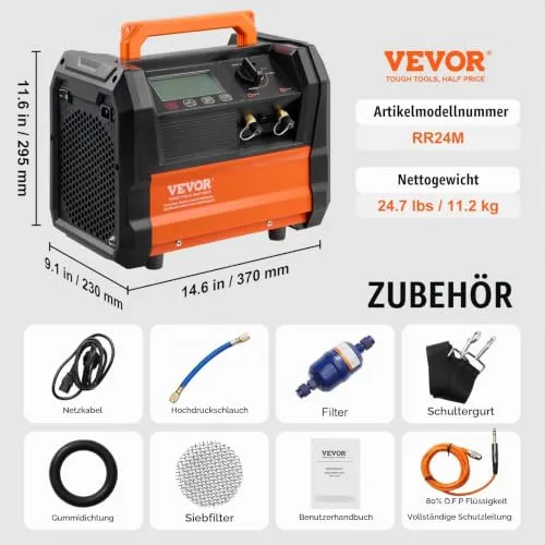 VEVOR Kältemittel-Rückgewinnungsmaschine 5