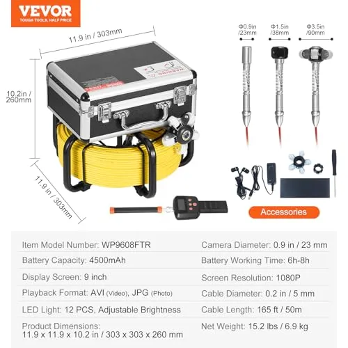 VEVOR Kanalcamera UC 3