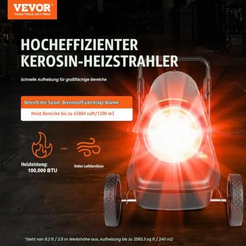VEVOR Kerosinheizer UC 2