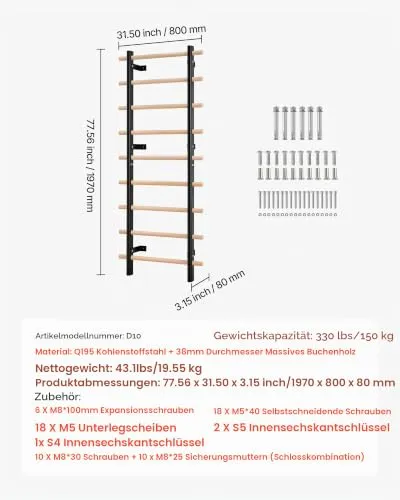VEVOR Klettergerüst UC 4