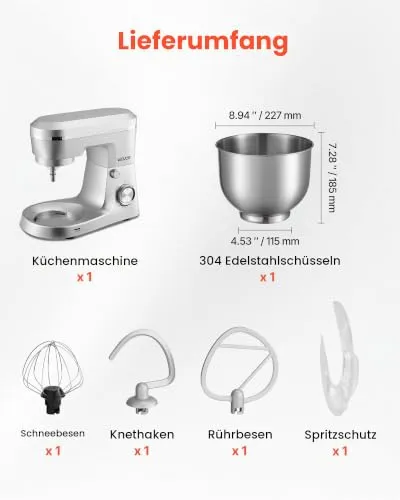VEVOR Knetmaschine 2