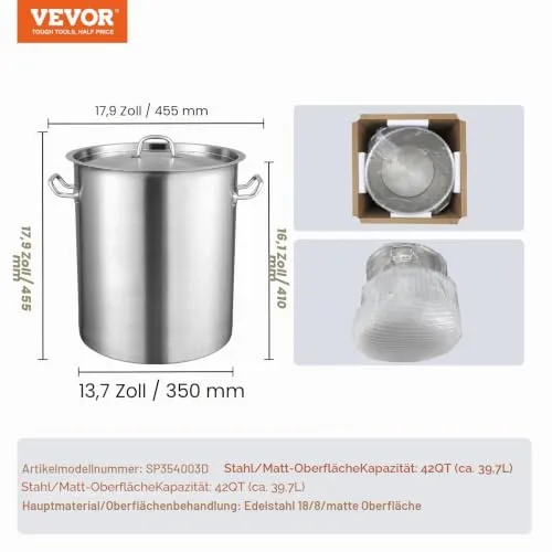 VEVOR Kochtopf 6