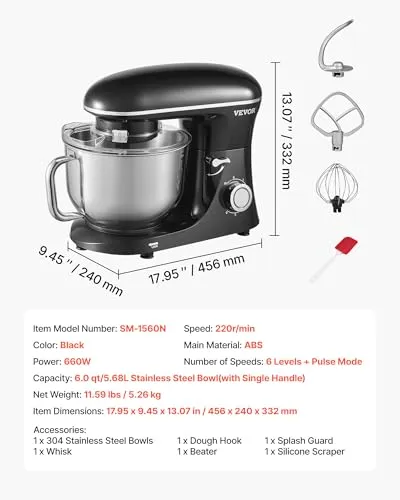 VEVOR Küchenmaschine 5