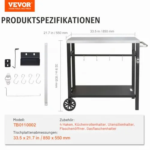 VEVOR Küchenwagen 7