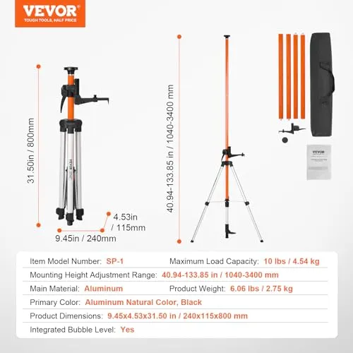 VEVOR Laser-Wasserwaagen-Stativ 4