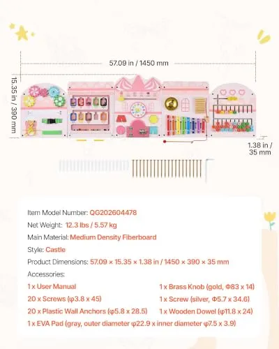 VEVOR Montessori Busy Board