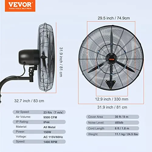 VEVOR Nebelventilator UC 7