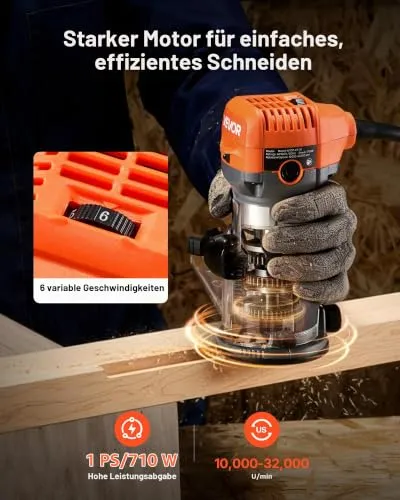 VEVOR Oberfräse 710W 2