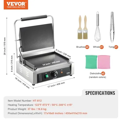 VEVOR Panini-Grill 7
