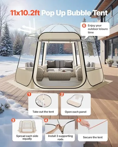 VEVOR Pop-up-Bubble-Zelt 2