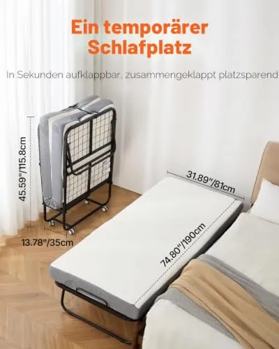 VEVOR Rollbett 3