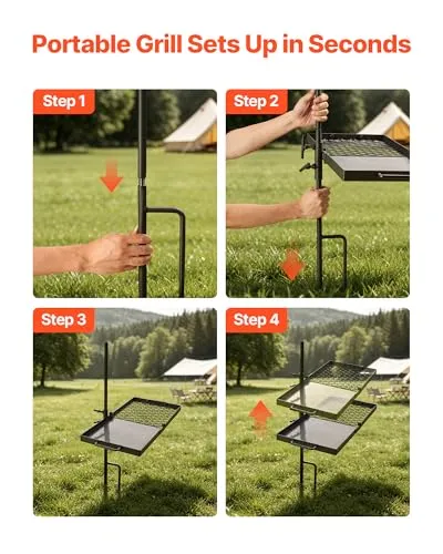VEVOR Schwenkbarer Grill 6