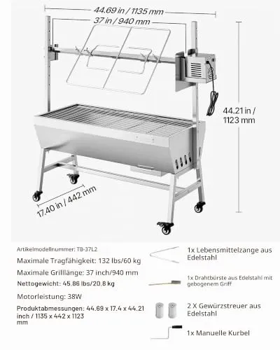 VEVOR Spanferkelgrill 7