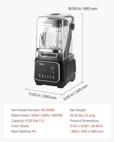 VEVOR Standmixer UC 5