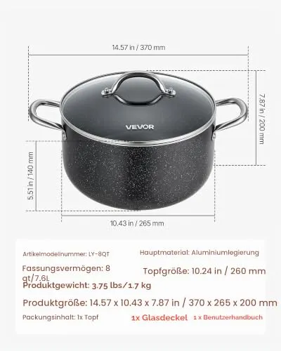 VEVOR Suppentopf 7