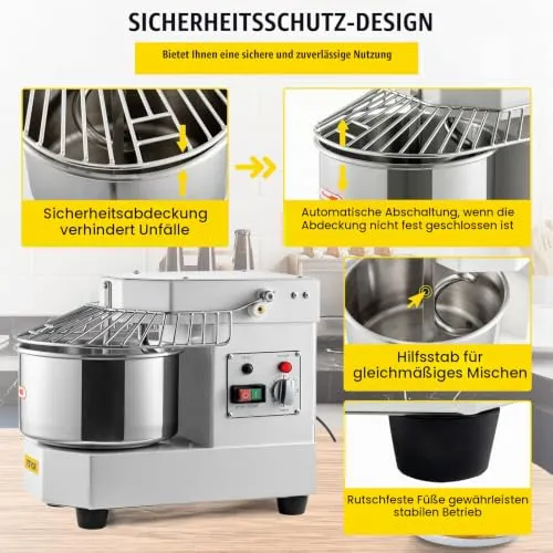 VEVOR Teigknetmaschine 6