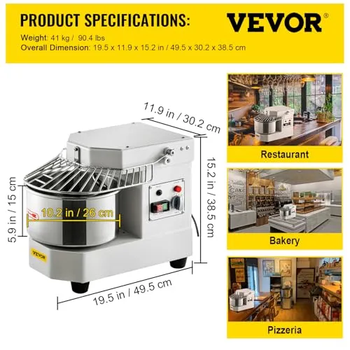 VEVOR Teigknetmaschine 7