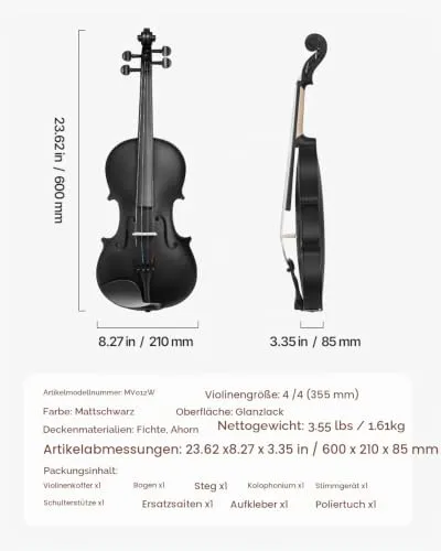 VEVOR Violine 4/4 4