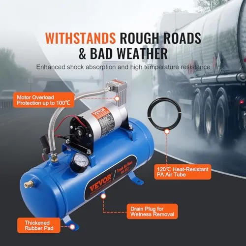 VEVOR Zughorn Luftkompressor UC 4