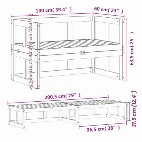 vidaXL 2-in-1 3