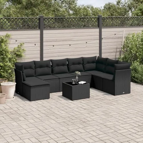 vidaXL 9-TLG. Garten-Sofagarnitur 2