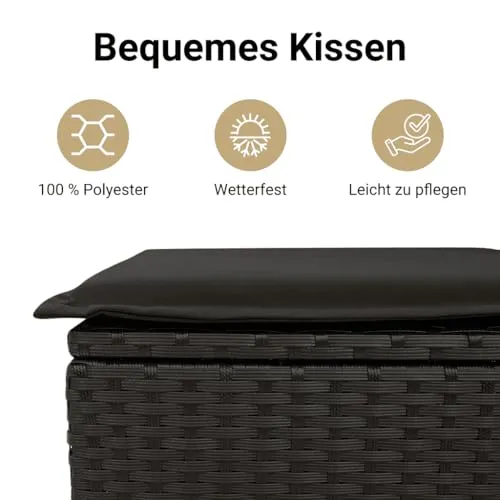 vidaXL 9-TLG. Garten-Sofagarnitur 5