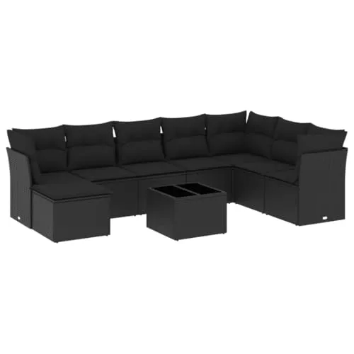 vidaXL 9-TLG. Garten-Sofagarnitur