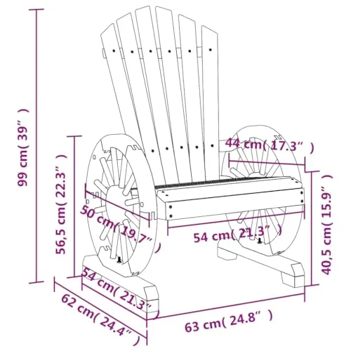 vidaXL Adirondack 3
