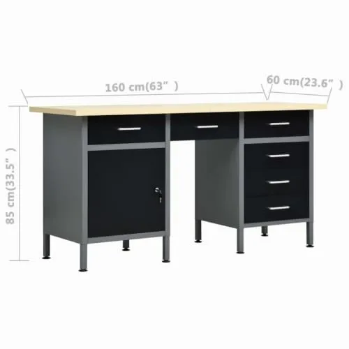 vidaXL Arbeitstisch 2