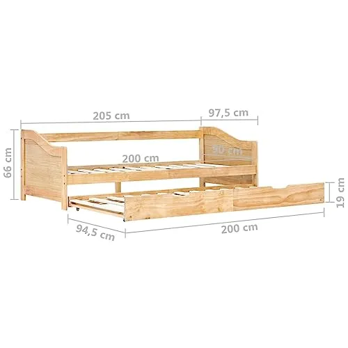 vidaXL Ausziehbett 2