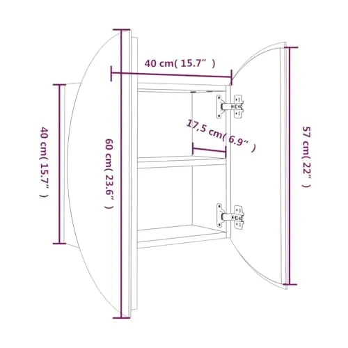 vidaXL Badezimmerschrank 3