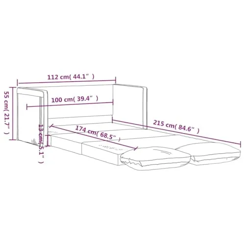 vidaXL Bodensofa 4