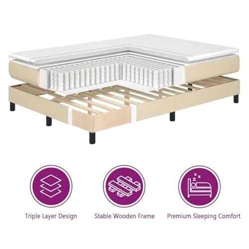 vidaXL Boxspringbett UC 5