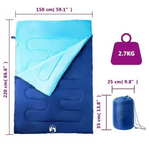 vidaXL Doppelschlafsack 2