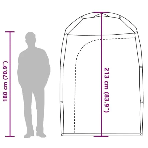 vidaXL Duschzelt 4