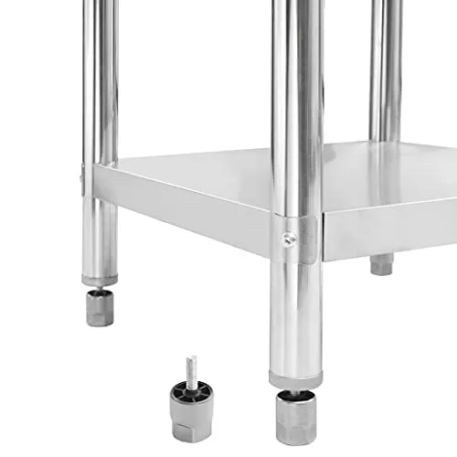 vidaXL Edelstahl Tisch 4