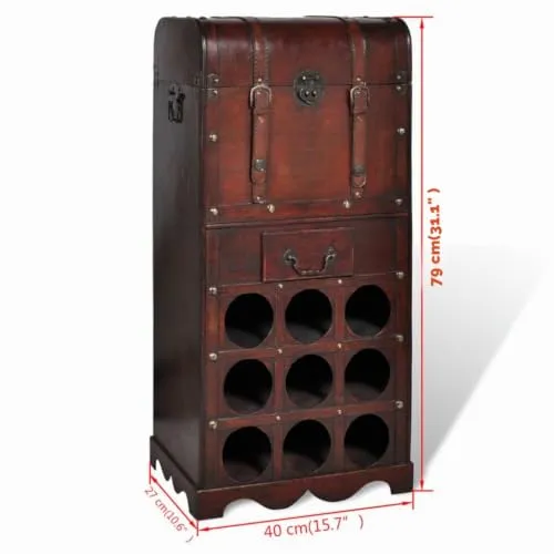 vidaXL Flaschenregal 2
