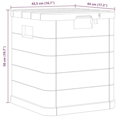 vidaXL Garten-Aufbewahrungsbox 3
