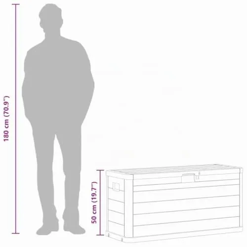 vidaXL Garten-Aufbewahrungsbox 280 L 4