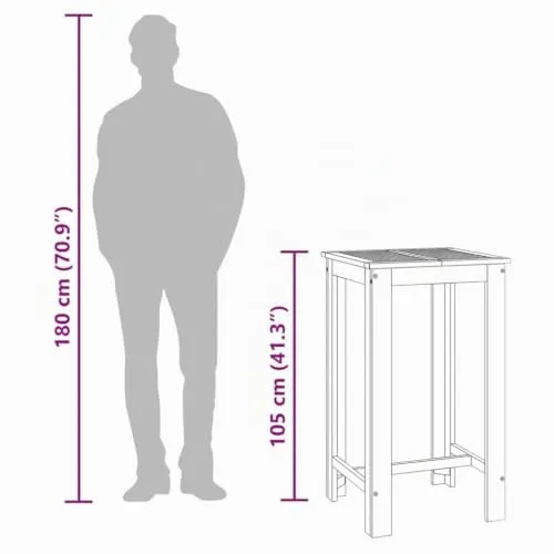 vidaXL Garten Bartisch 4