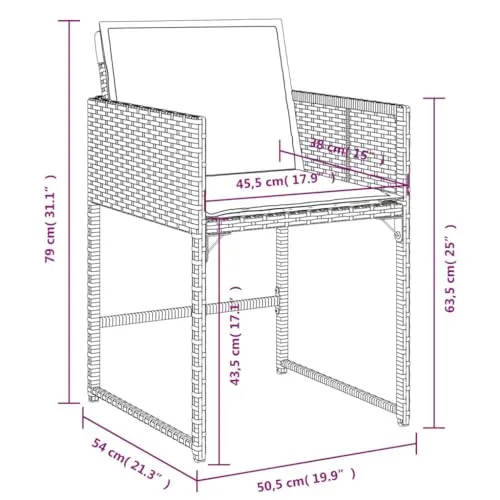 vidaXL Garten-ESS-Set 5